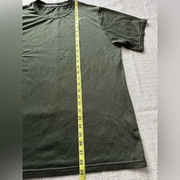 Nike Men's Olive Dri-FIT Tee - Picture 6 of 7